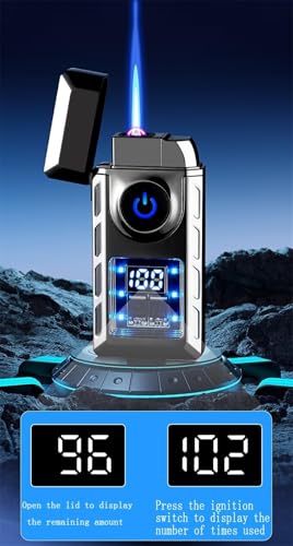 Encendedor Gas-Eléctrico 2 en 1, Antiviento, Negro Mate miniatura 4