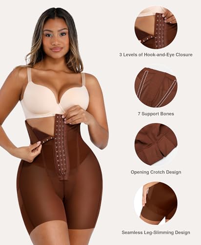 Image of Lover-Beauty Tummy Control Shapewear for Women Strapless Fajas Body Shaper Shorts Butt Lifter Girdle