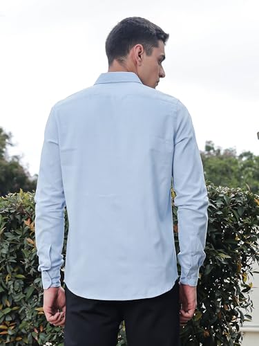 Image of Thomas Scott Men Classic Slim Fit Cotton Casual Full Sleeves Shirt
