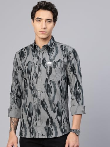 Image of Majestic Man Stylish Abstract Print Casual Shirt - Pure Cotton| Full Sleeve | Trendy & Comfortable