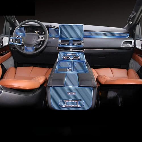 Film TPU anti-rayures pour console centrale Lincoln Navigator 18-21