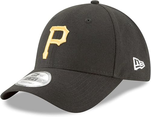 New Era MLB The League 9FORTY Team Color Primary Logo Adjustable Hat Cap One Size Fits All - Pittsburgh Pirates Black