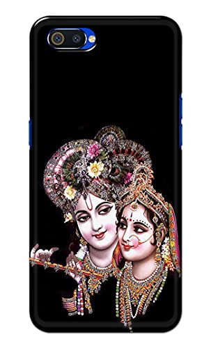 Image of PRINTFIDAA� Printed Hard Back Cover Case for Realme C2 | Oppo A1K Back Cover (Radha Krishna) -2808