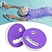 rockible 2Pcs Water Exercise Discs Aerobic Equipment Lightweight Diameter 16cm Swim for Men Swimming Women, Purple
