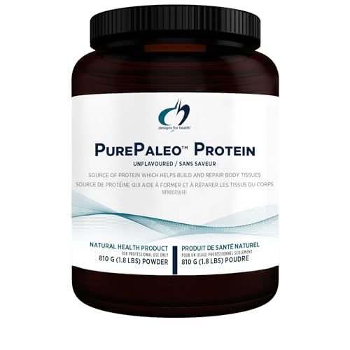 Designs for Health PurePaleo Collagen Protein Powder - 26g HydroBEEF Bone Broth Protein Supplement with Collagen Peptides + BCAAs - Unflavored, Non-GMO, Dairy-Free + Gluten-Free (30 Servings / 810g)