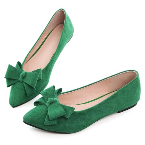 Image of SAILING LU Women's Bow-Knot Pointed Toe Ballet Flats
