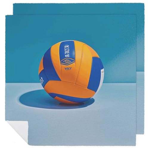 Servilletas de Tela Azules con Motivo Volleyball 18.7" x 18.7" Pack 1 miniatura 1