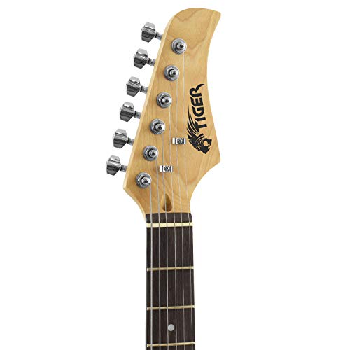 Tiger EGT2-BK Guitare électrique – Noir - Les Beatles, Paul McCartney, John Lennon, RIngo Starr, George Harrison Tiger EGT2-BK Guitare électrique - Noir – Image 5