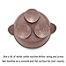 PandaEar 3 Pack Baby Bowls with Suction, Silicone Toddler Bowls with Lids, No Spill Suction Bowls for Baby Infant First Stage, Baby Food Feeding Bowl Set, Blue/Brown/Red