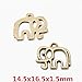 60pcs Mixed Style Vintage Antique Bronze Alloy Animal Elephant &Elephant Head Charms Pendant Jewelry Findings for Jewelry Making Necklace Bracelet DIY (60pcs)