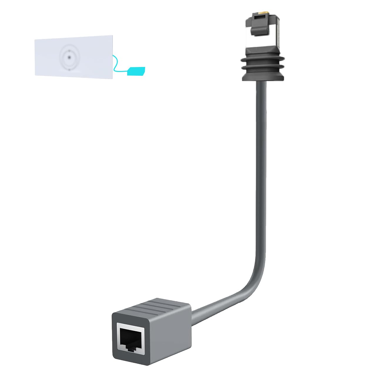 for Starlink Ethernet Adapter Gen 3/Mini, 1000 Mbps 11.8″ Starlink Cable SPX to RJ45 for Starlink V3 (Rev.4) Dish and Router Accessories, Cable