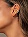 Moodear Chunky/Thin 3Pcs Ear Cuffs Non Piercing - Dainty 14K Gold Plated Cuff Hoop Huggie Earring Trendy Ear Cuff for Women Cartilage
