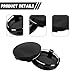 YYTQP 4 PCS Car Wheel Hub Center Cap, 2.28
