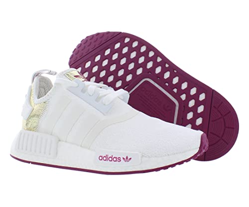 adidas Originals NMD R1 Womens Shoes Size 8, Color: White/Berry/Gold2