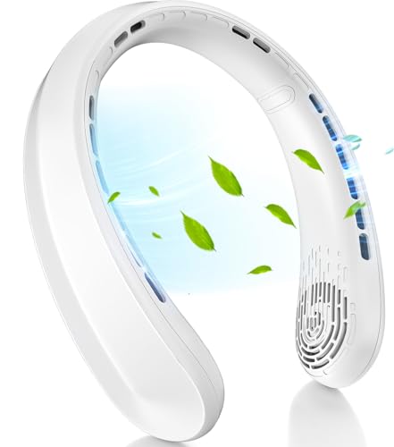 Neck Fan, Portable Fan around Neck, 5200mAh Battery Operated Wearable Personal Fan with USB...