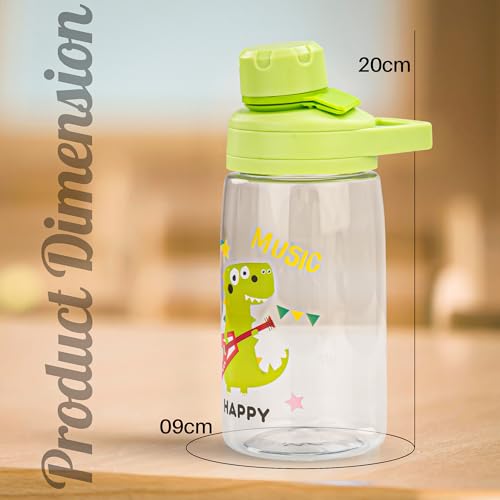 Image of BAYBEE Joy Baby Sipper Water Bottle for Kids | Spill-Proof & BPA Free Safe Sippy Water Bottle 480ml for Kids 6+ Months | Drinking Training Sipper Bottle for School Kids & Toddlers, Boys Girls (Green)