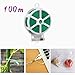 Produktbild 100m Gartendraht, meter bindedraht pflanzendrehbinder mit cutter, vielseitige metallkabelbinder, gartenstützdraht, kunststoffbeschichtet für Gartenarbeit, Zuhause, Büro