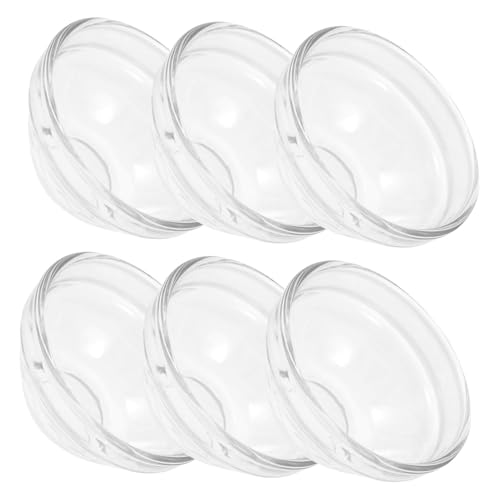 BAZEITFLOW 6 pezzi Ciotole in Vetro per Budino Trasparenti Monoporzione per Dessert Eleganti e Sicure Ciotole Impilabili per Dolci e Gelati Facili da Design Unico per Cucina e Tavola