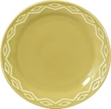 山加商店 皿 小皿 プレート ケーキ皿 パン皿 電子レンジ対応 食洗器対応 16cm komon 菱紋 イエロー 美濃焼 日本製 YMK82-318