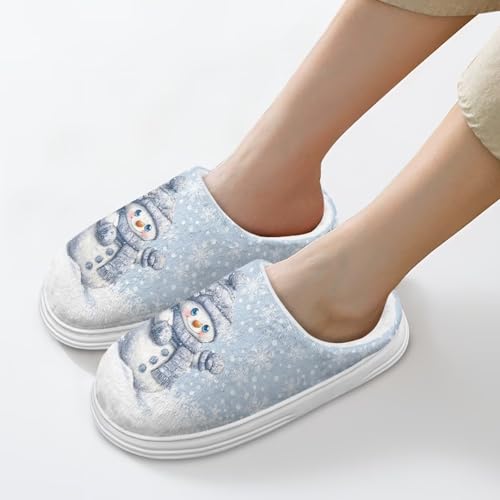 Xoenoiee Womens Slippers Fuzzy Slip-on House Slippers for Men House Shoes Indoor Outdoor Non Slip Warm Slipper4