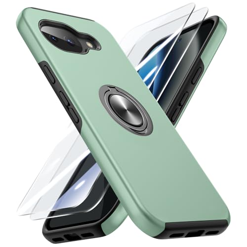 Coque Google Pixel 10A antichoc vert clair béquille magnétique Doeshine