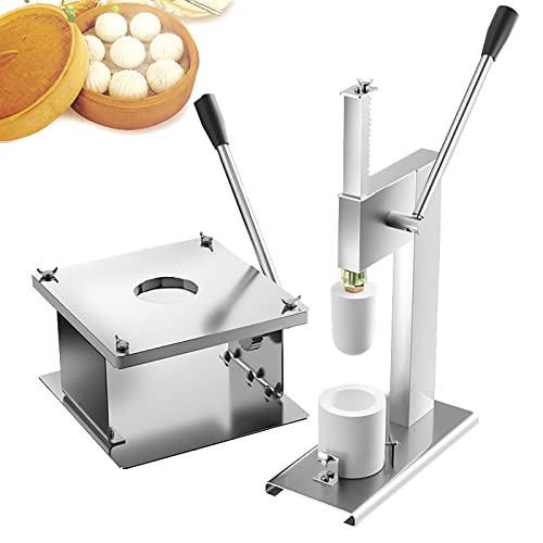 Baozi Maker, Fabricante de Bollos semiautomático Comercial, máquina Manual para Hacer Bollos con 3 Piezas de Molde de Acero Chino para Hacer Bao para Restaurante cocinar Delicioso