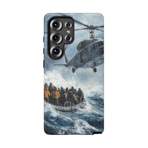 Coque mate Galaxy S25 Ultra Helicopter Rescue antichoc anti-traces