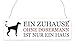 Produktbild Interluxe Shabby Vintage Schild Türschild EIN ZUHAUSE OHNE Dobermann Warnschild Hund