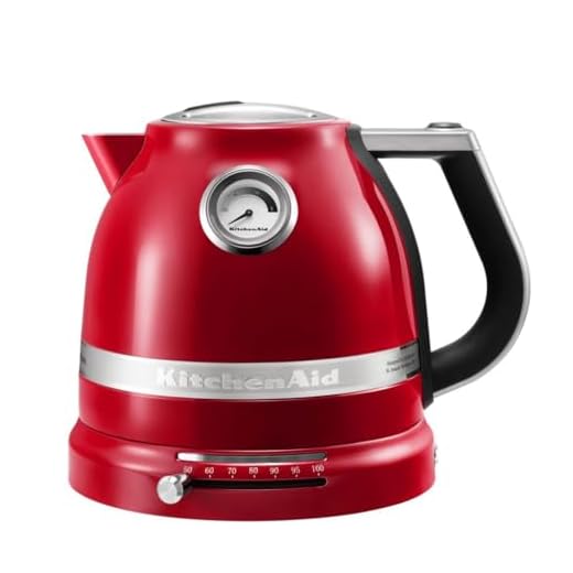 KitchenAid Artisan Vattenkokare, 1,5 l, Rostfritt Stål, Röd