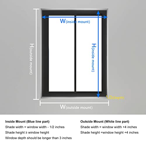 Changshade Custom Blackout Roller Shades, Cordless Roller Window Blinds With Cassette Valance, Thermal Insulated For Bedroom,Office,Home,Living Room,Bedroom, Easy To Install,Gray #TOP7