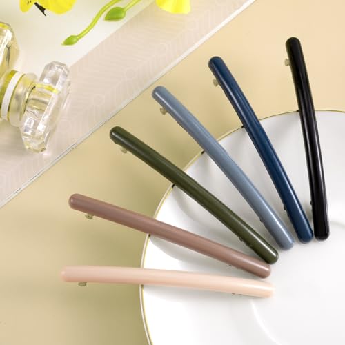 Pinzas para el cabello Joez Wonderful para mujer, clips planos franceses antideslizantes, ganchos para peinar cabello fino - 6 piezas miniatura 3