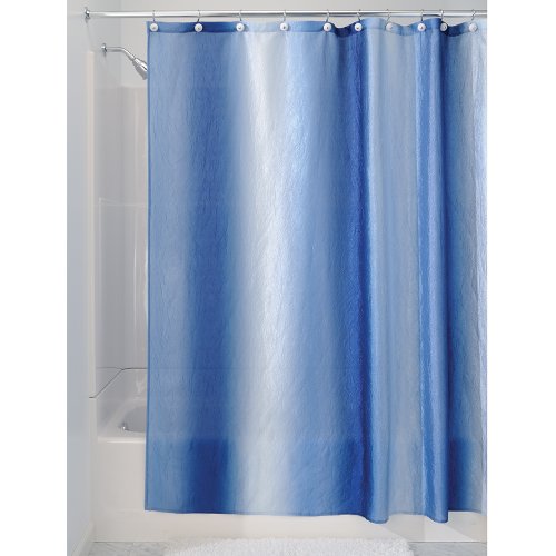 Rideau de douche iDesign en polyester de qualité supérieure bleu - 2
