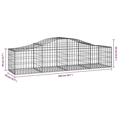 Panier gabion avec crochets renforcés et structure arquée antirouille - 5