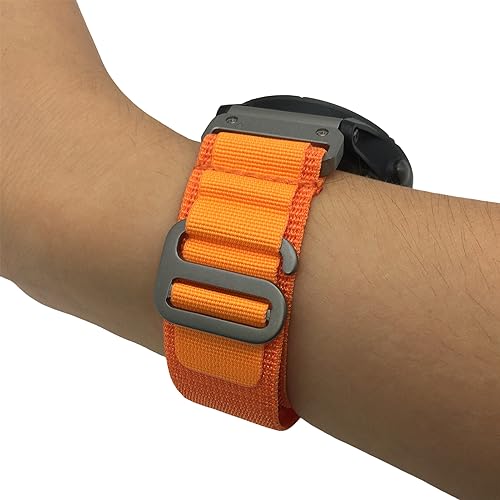 Image of Premium Nylon Strap 22mm for Garmin Forerunner 945, Fenix 5, 6, 7 Smartwatch - Alpine Loop