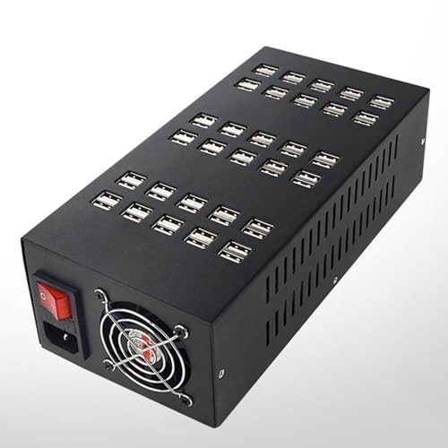 Estación de carga USB cargador USB de escritorio multipuerto para tabletas 20D