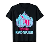 radar ski Este diseño vintage Totally Rad es el moderno accesorio retro de los años 90 y 80 para ropa y ropa de invierno para cualquier amante de los deportes de invierno o tu fiesta de esquí retro con la cita de gafas de esquí Totally Rad.