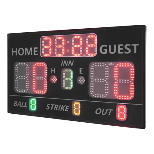 Marcador digital de béisbol 23x14 pulgadas con control remoto miniatura 2