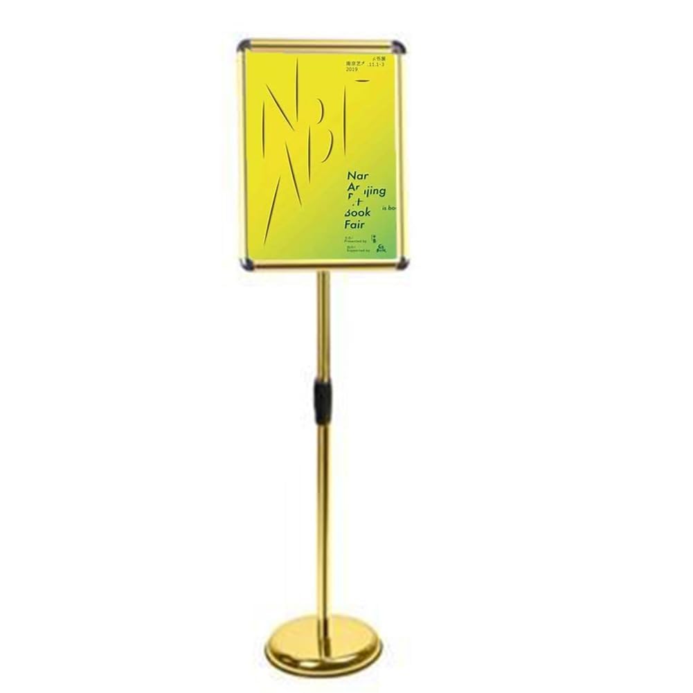 Support d'affiche acier inoxydable robuste panneau d'affichage au sol vertical horizontal