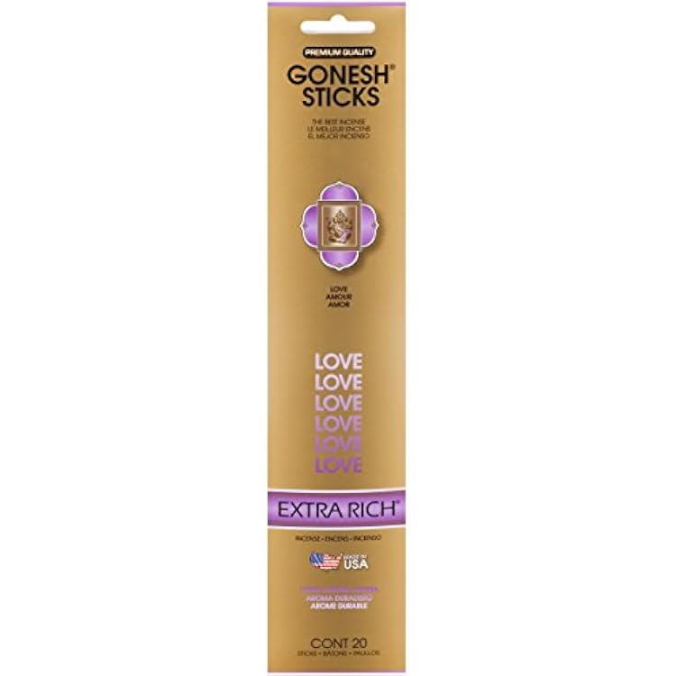 Gonesh GOXRLO Extra Rich Collection Love Incense Sticks