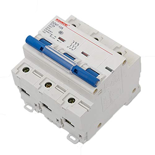 Unifizz PC Miniature Circuit Breaker 80A 120/240 VAC for Domestic Use, DZ47, 3-Pole, 1PCS