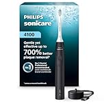 Philips Sonicare 4100 Power Toothbrush, Rechargeable Electric Toothbrush with Pressure Sensor, Black HX3681/24