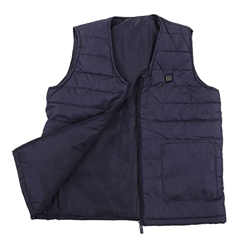 Gilet chauffant électrique homme 10 zones vêtement thermique polyester 4XL