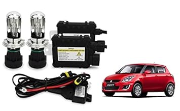 RS Enterprises Cars Maruti Suzuki Swift 2016 H4 - HID Conversion Light Kit ( 2 HID Light , 2 Blaster , Wiring ) Vehicle HID Kit for Car Headlight