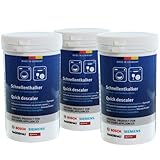 (3 x 250g Pack) Original Descaler 250g for Bosch Siemens Washing Machines and Dishwashers – Removes Limescale, Improves Efficiency, For Bosh Appliance Cleaner