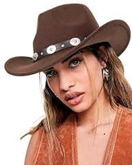 Brown-round Buckle Belt Decor Teardrop