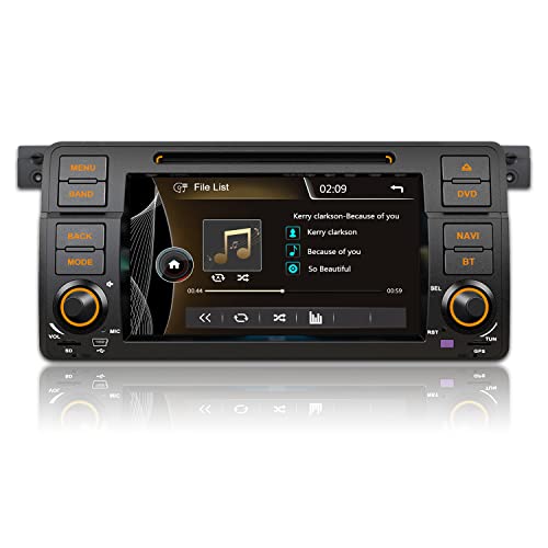 Top Rated NVGOTEV Car Radio DVD Player Navigation Fits for BMW 3 Series 1999-2004(E46) Auto Audio GPS Bluetooth Multimedia Stereo