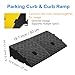 2Pack Curb Ramp Black Color, Portable Lightweight Heavy Duty Plastic Driveway Curb Ramps for Low Cars,Motorcycle Ramp,Curb Ramps (5.12