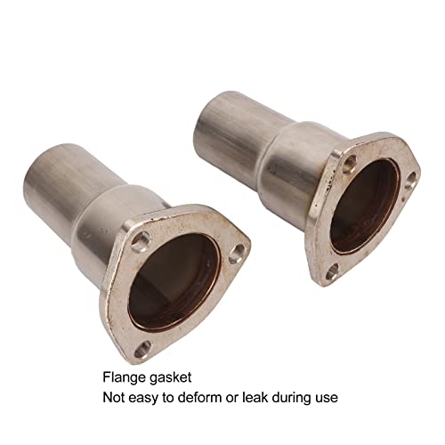 Durchmesser ca. 2 1/2 bis 2 Zoll 3-Schrauben-Auspuff-Reduzierer, Header-Reduzierer-Kollektor-Auspuffrohr-Adapter-Flansch-Reduzierer-Kit Auspuffanlagen-Zubehör Stahl Für Automobile