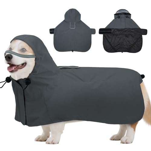 Veste de pluie pour caniche bichon imperméable sans manches