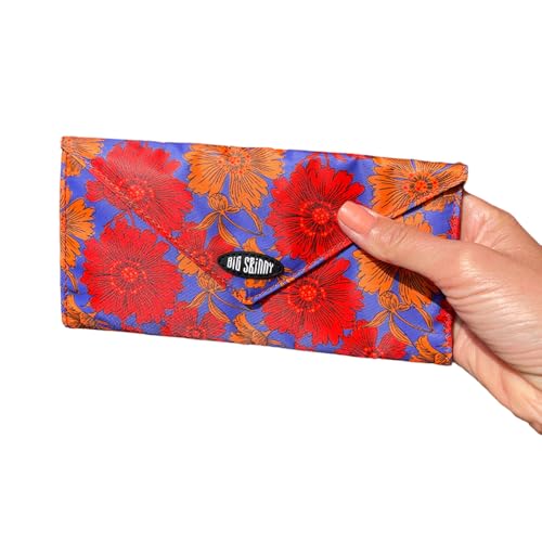 Image of Big Skinny Women's Slimvelope Tri-Fold Checkbook Slim Wallet, Holds Up to 40 Cards
